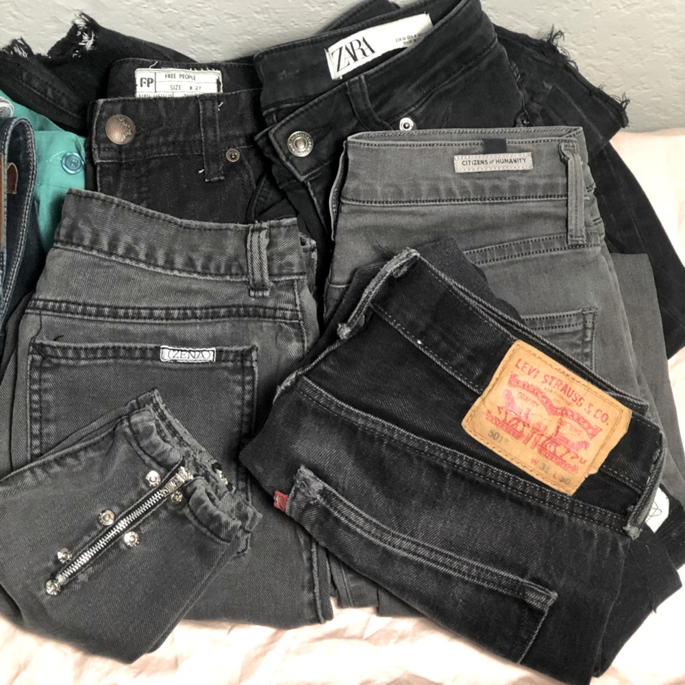 BLACK GREY DARK DEMIN plus more